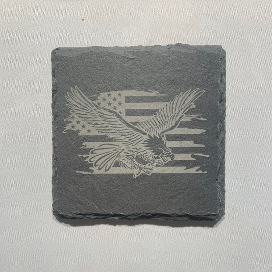 Bald Eagle/Flag Coasters (2)